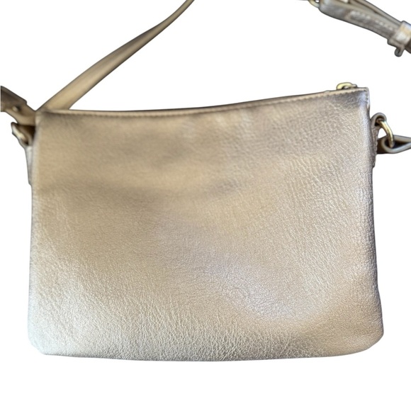 LAUREN CONRAD Rose Gold Crossbody Bag with 5 Leather Roses - Picture 5 of 14